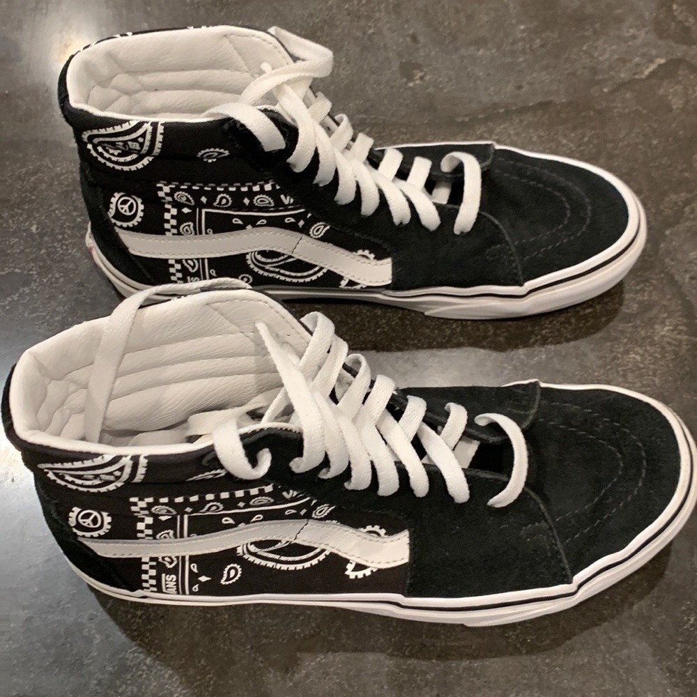 Men’s Vans Sk8 Hi Peace Paisley - Picture 7 of 13